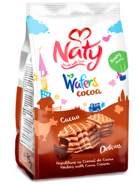 NATY WAFERS CACAO 75G