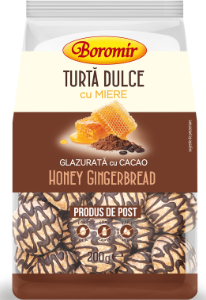 BOROMIR TURTA DULCE CU MIERE GLAZURATA CU CACAO 200G