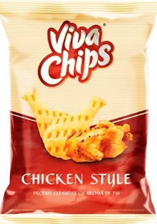 VIVA CHIPS CU AROMA DE PUI 100G