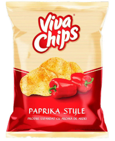 VIVA CHIPS CU AROMA DE ARDEI 100G