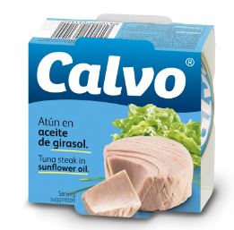 CALVO TON BUCATI IN ULEI DE FLOAREA SOARELUI 160G