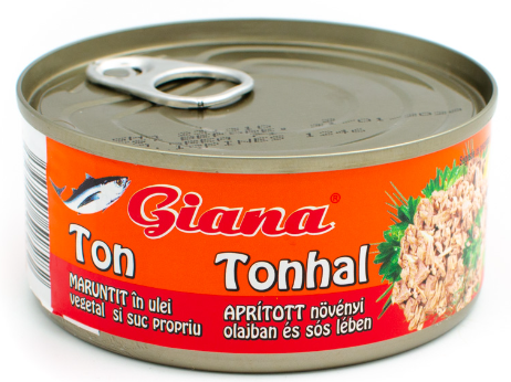 GIANA TON MARUNTIT IN ULEI VEGETAL SI SUC PROPRIU 170G