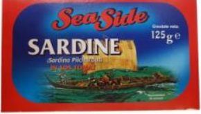 SEA SIDE SARDINE IN SOS TOMAT 125G