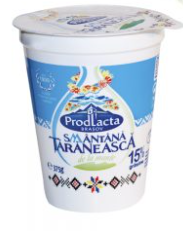 PRODLACTA SMANTANA TARANEASCA 15% GRASIME 375G