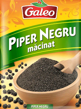 GALEO PIPER NEGRU MACINAT 20.4