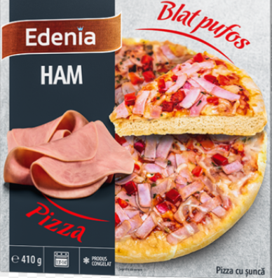 EDENIA PIZZA HAM 410G