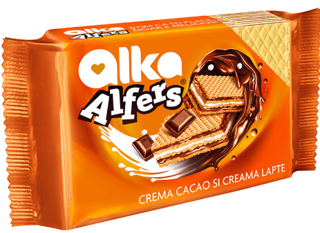 ALKA ALFERS CU CREMA DE CACAO SI LAPTE 170G