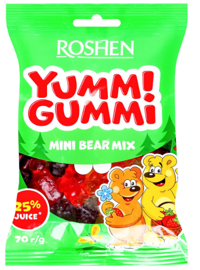 YUMM! GUMMI MINI BEAR MIX 70G