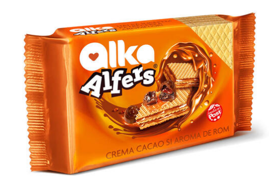 ALKA ALFERS CU CREMA DE CACAO SI AROMA DE ROM 170G