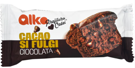 ALKA PRAJITURA CASEI CU CACAO SI FULGI DE CIOCOLATA 60G