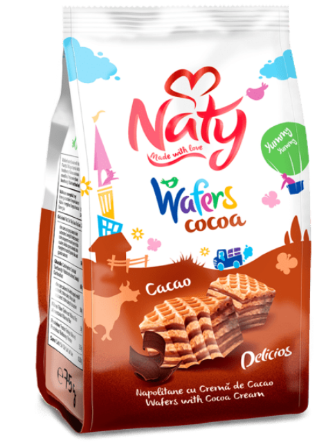 NATY WAFERS  CACAO 75G