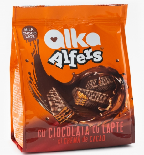 ALKA ALFERS CU CIOCOLATA CU LAPTE SI CREMA DE CACAO 180G