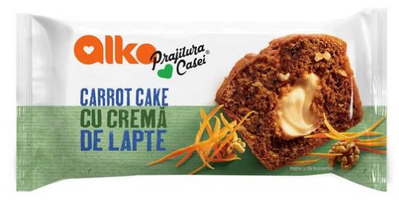 ALKA PRAJITURA CASEI CRROT CAKE CU CREMA DE LAPTE 55G