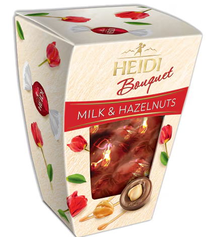 HEIDI BOUQUET MILK & HAZELNUTS 155G