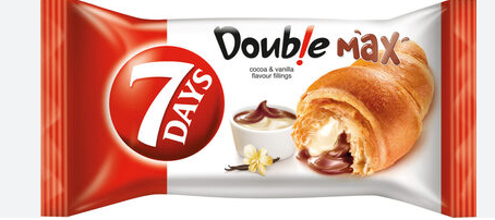 7 DAYS DOUBLE MAX CROISSANT WITH COCOA & VANILLA 80G