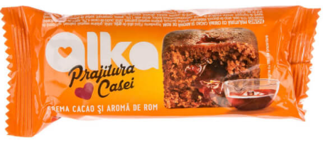 ALKA PRAJITURA CASEI CREMA CACAO SI AROMA DE ROM 35G