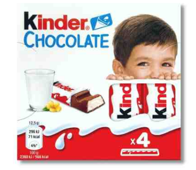 KINDER CHOCOLATE 4X12.5G