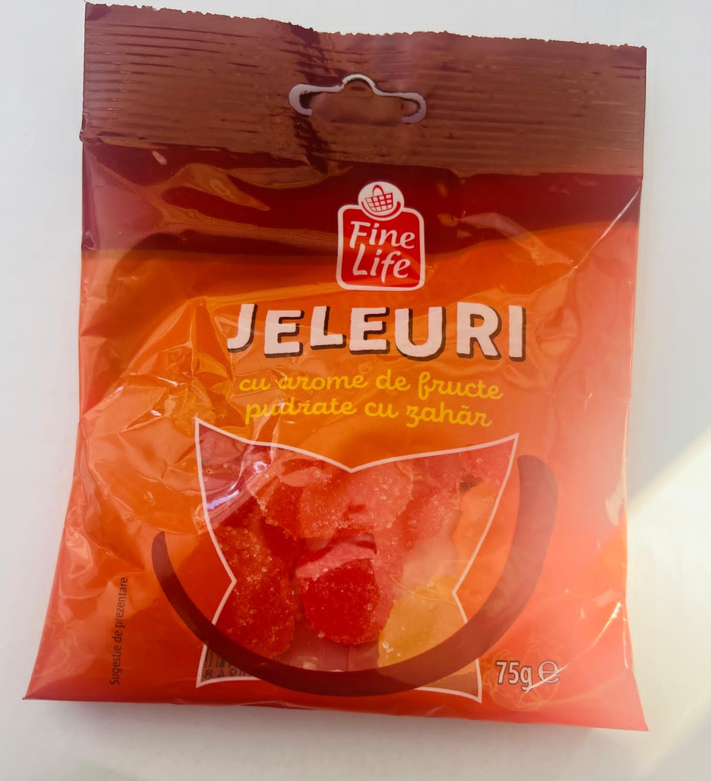 FINE LIFE JELEURI CU AROMA DE FRUCTE PUDRATE CU ZAHAR 75G